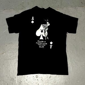 ❌SOLD❌Ace of Hearts Playboy Club Tokyo Japan Men's Short Sleeve T Shirt Small